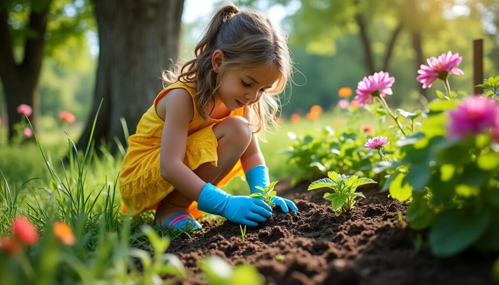 à 10 ans, elle s'engage pour la nature en découvrant le jardinage à saint-jacques-de-la-lande, une initiative inspirante pour les jeunes passionnés d'écologie.