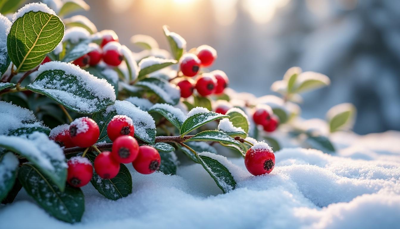 Jardinage : Apportez une touche de couleur hivernale avec les gaulthéries 2 découvrez comment égayer votre jardin en hiver grâce aux gaulthéries, des plantes aux baies rouges éclatantes qui apportent couleur et charme pendant les mois froids.