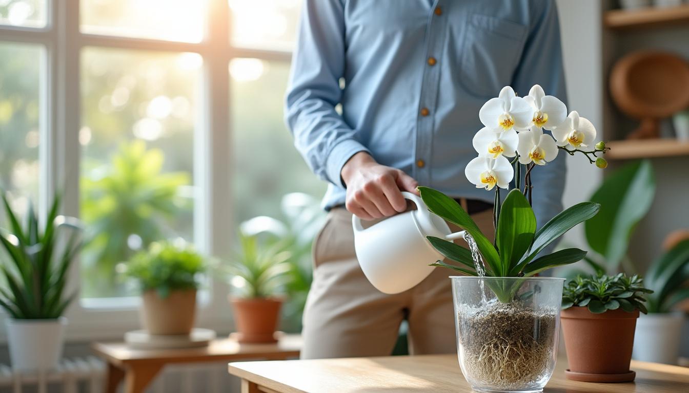 découvrez les 3 méthodes infaillibles pour arroser votre orchidée, recommandées par des experts en jardinage, afin de garantir sa santé et sa floraison optimale.