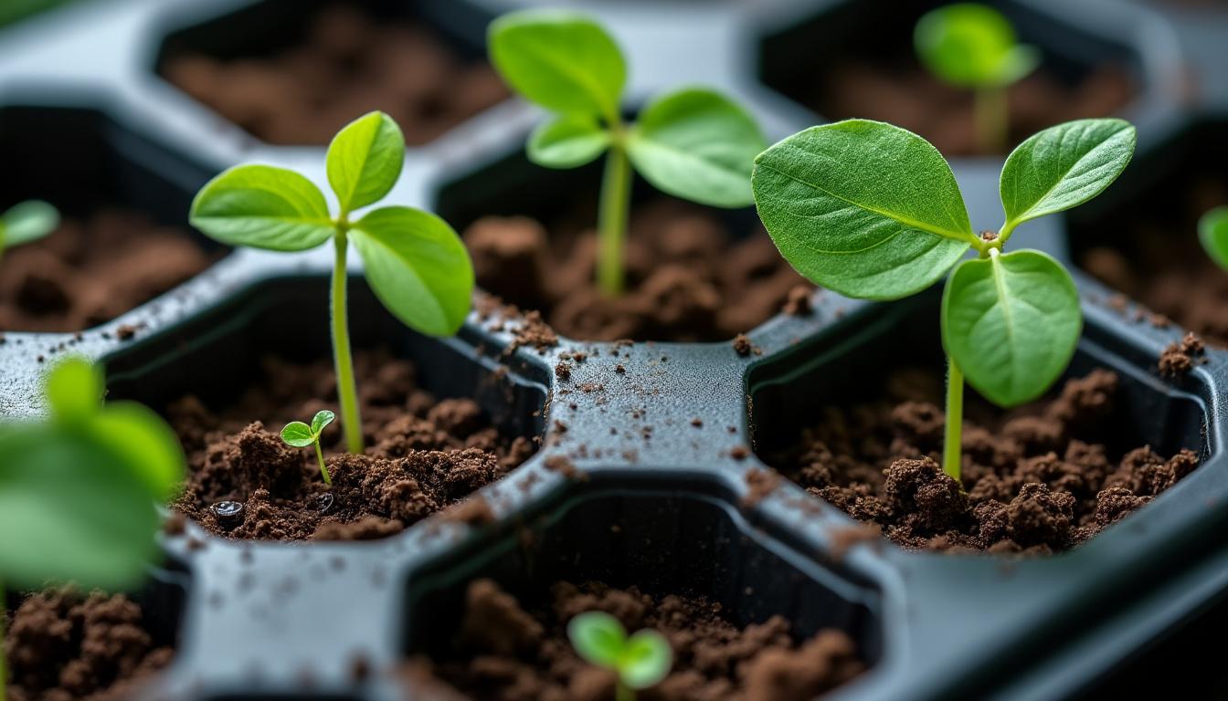 découvrez l'ensemble de 6 inserts noirs bramley & sage pour plateaux à 12 alvéoles, le kit de démarrage idéal pour réussir vos semis et optimiser votre jardinage.