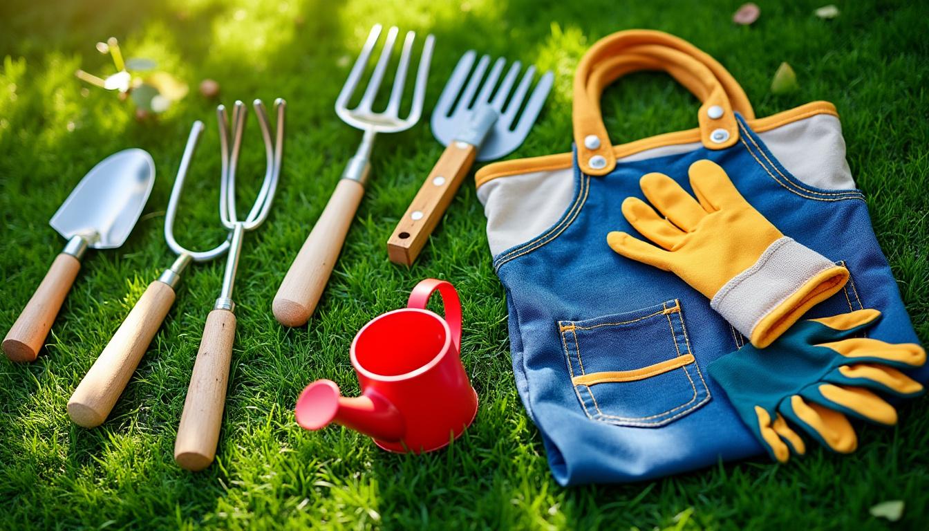 découvrez l'ensemble de jardinage colwelt pour enfants, comprenant 7 outils sûrs, un arrosoir, un tablier et un sac fourre-tout. parfait pour initier les enfants dès 3 ans à la magie du jardinage en toute sécurité et amusement.