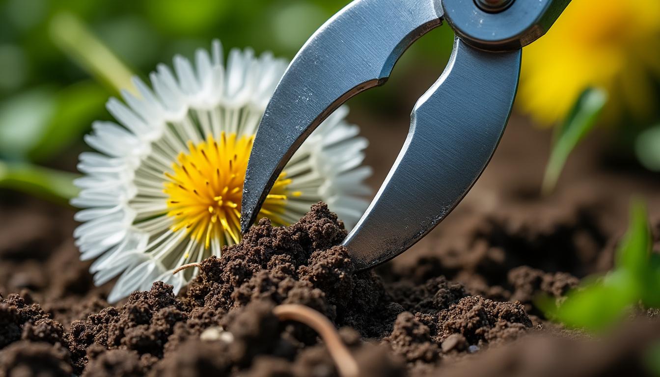 découvrez notre outil manuel anti-mauvaises herbes en acier inoxydable, un désherbeur à main à 2 griffes idéal pour éliminer efficacement les pissenlits et mauvaises herbes dans votre jardin. durable et ergonomique, il facilite le désherbage sans effort.