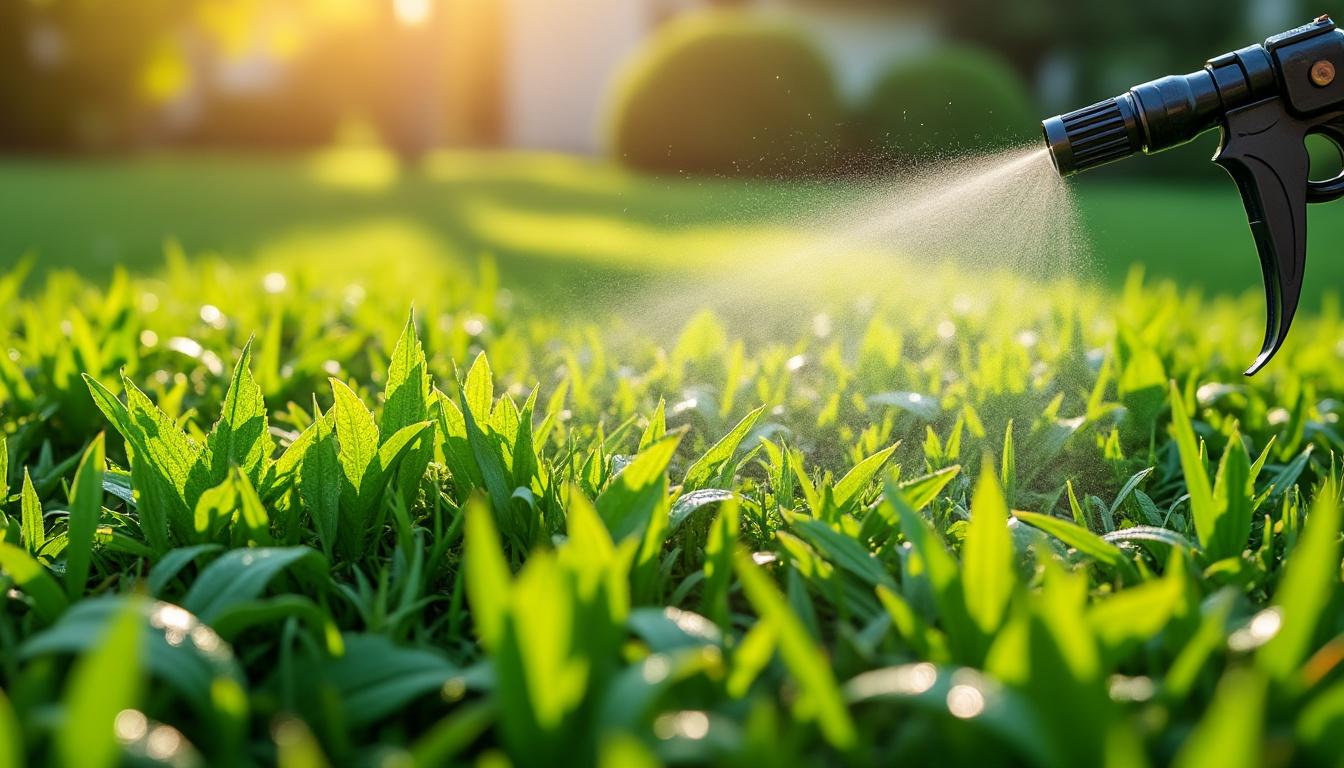 découvrez comment choisir le désherbant sélectif adapté à votre gazon et apprendre à l'appliquer correctement pour éliminer les mauvaises herbes sans abîmer votre pelouse.