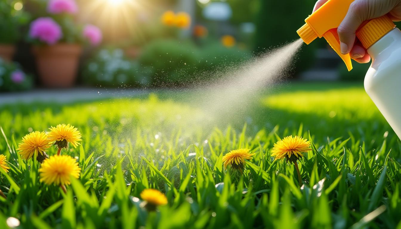 Désherbant sélectif gazon : lequel choisir et comment l'appliquer sans tuer la pelouse 2 découvrez quel désherbant sélectif pour gazon choisir et apprenez comment l'appliquer correctement pour éliminer les mauvaises herbes sans abîmer votre pelouse.