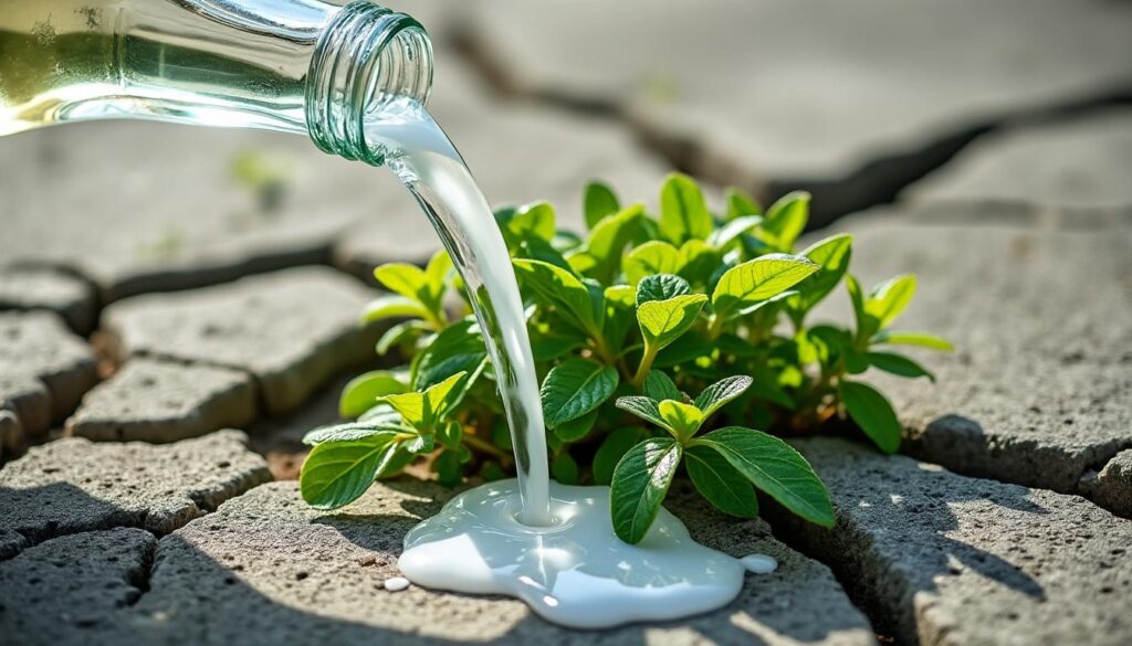 découvrez si l'utilisation du vinaigre blanc comme désherbant est interdite et ce que la loi française prévoit réellement à ce sujet.