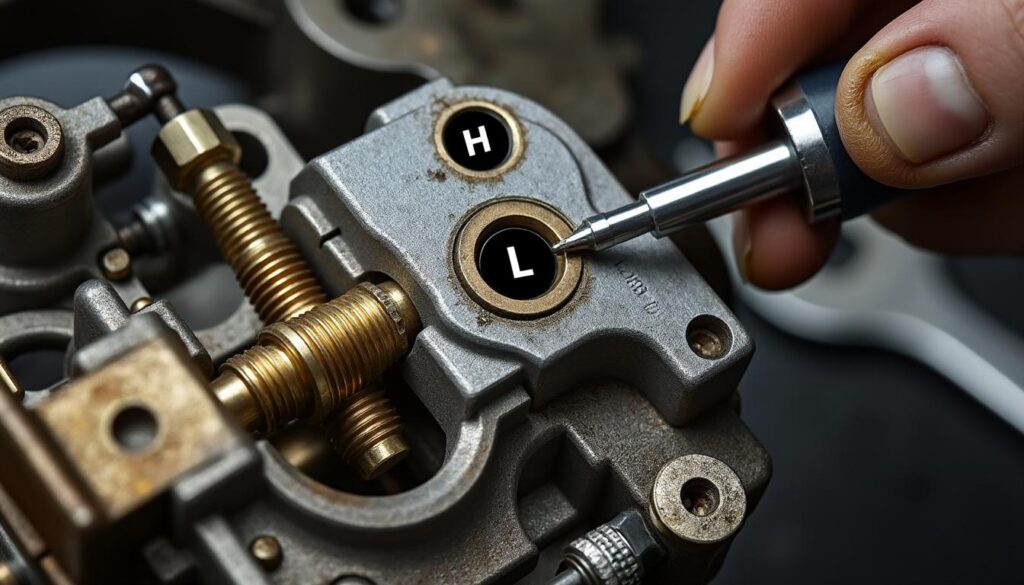 découvrez la procédure complète pour régler les vis h et l du carburateur de votre tronçonneuse et retrouvez toute sa puissance en quelques étapes simples.
