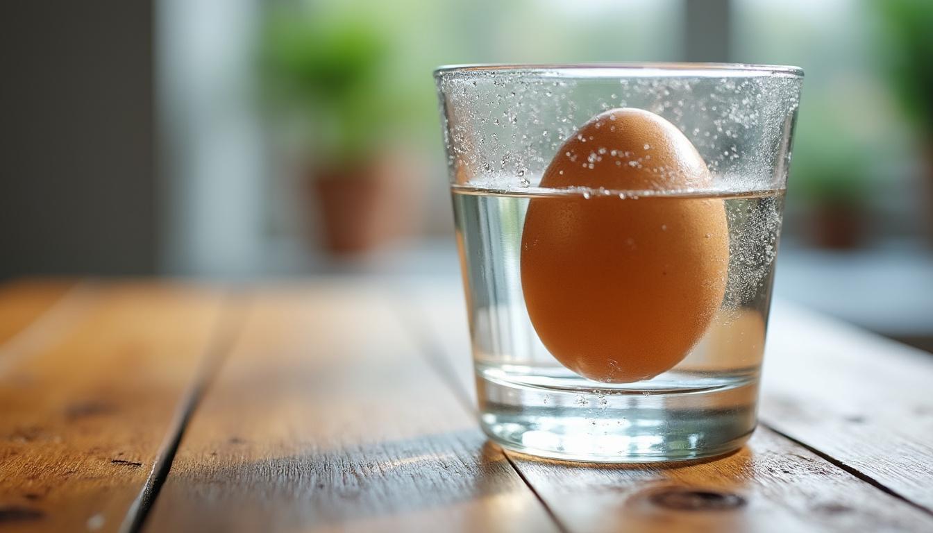 découvrez comment utiliser le test de l'œuf dans l'eau pour vérifier sa fraîcheur et savoir si un œuf est encore bon à consommer en toute sécurité.