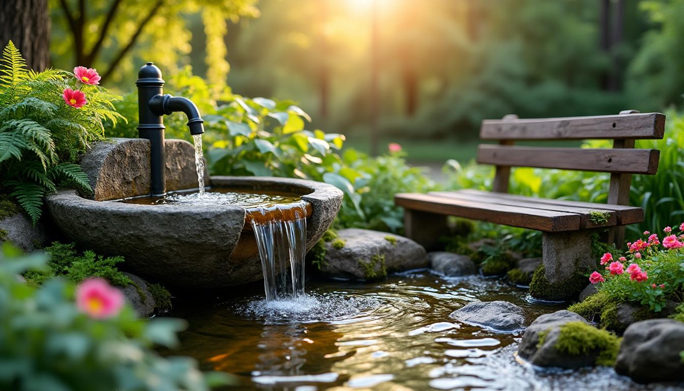 Fontaine de jardin : créez un coin de fraßcheur et de détente unique 2 découvrez comment créer un coin de fraßcheur et de détente unique avec une fontaine de jardin, idéale pour embellir votre espace extérieur et favoriser la sérénité.