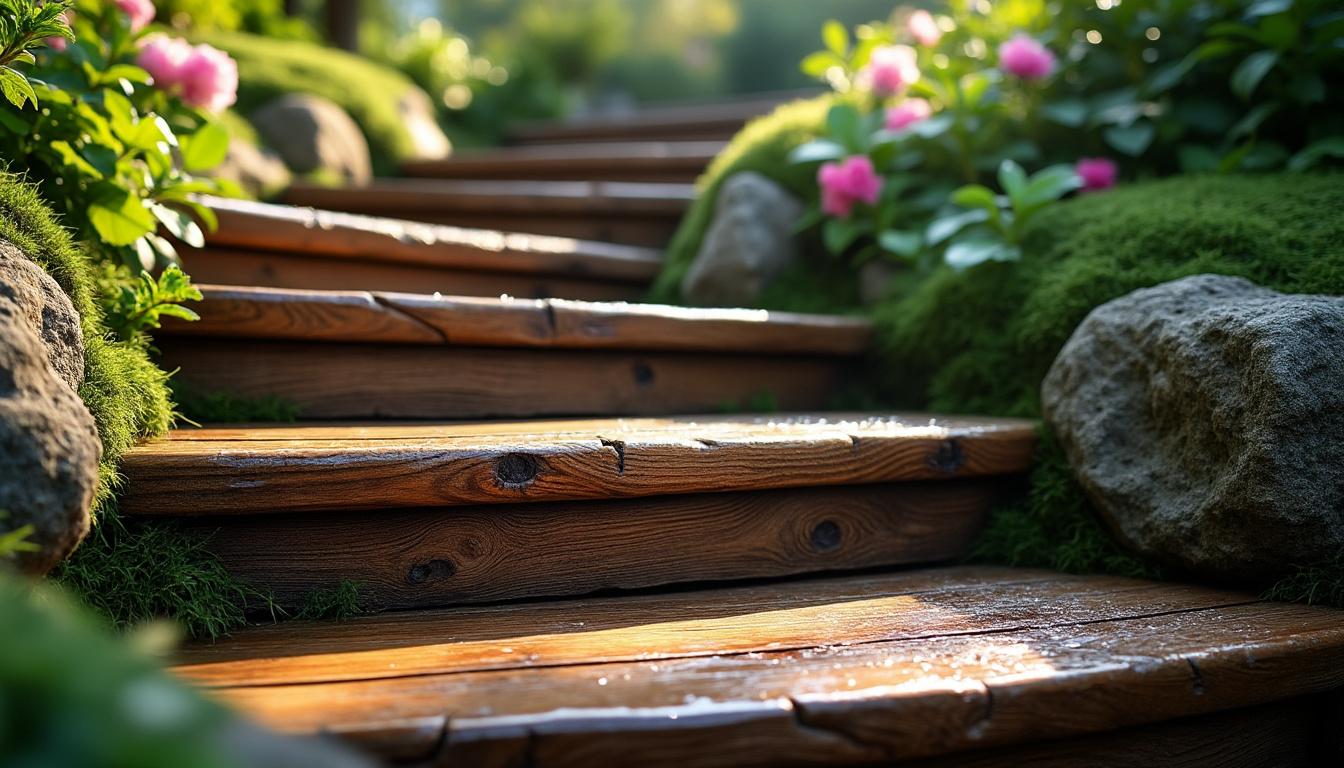 découvrez comment choisir et entretenir un escalier en bois extérieur alliant esthétique et durabilité pour sublimer votre jardin tout en résistant aux intempéries.