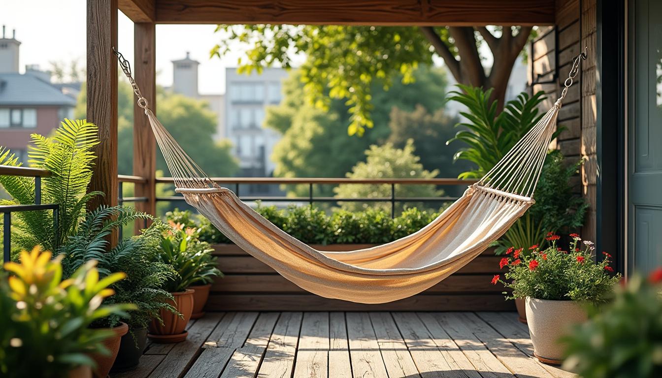 découvrez comment installer un hamac sur votre balcon et créez un espace de détente unique et confortable chez vous.