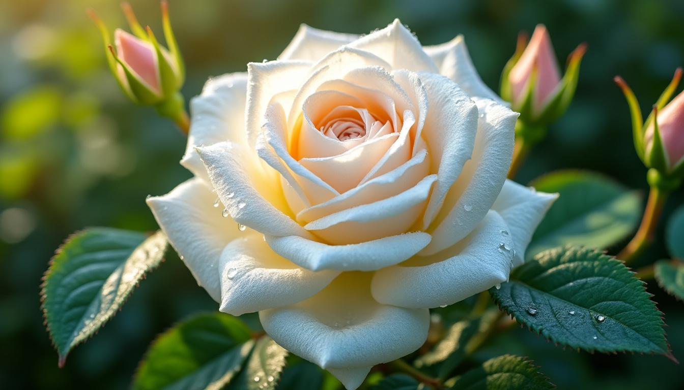 découvrez la signification profonde de la rose blanche, symbole d’élégance, de pureté et d’innocence, idéal pour toutes vos occasions spéciales.
