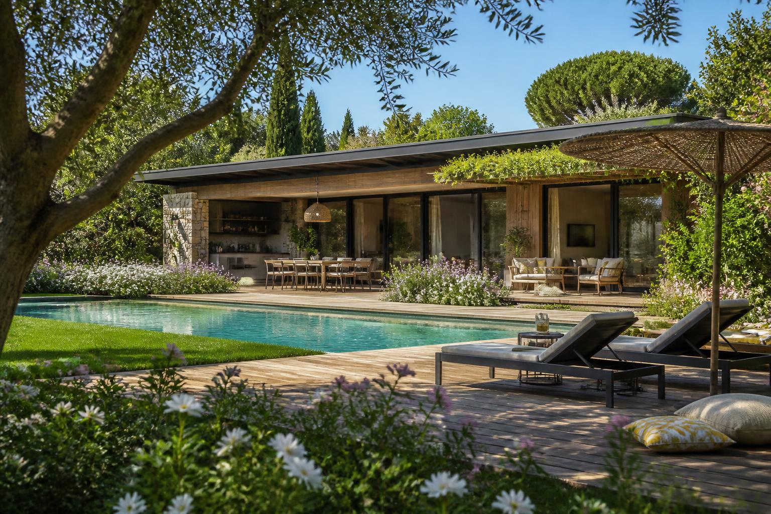 découvrez comment aménager votre pool house extérieur pour profiter pleinement de votre jardin cet été, alliant confort et style pour des moments inoubliables en plein air.