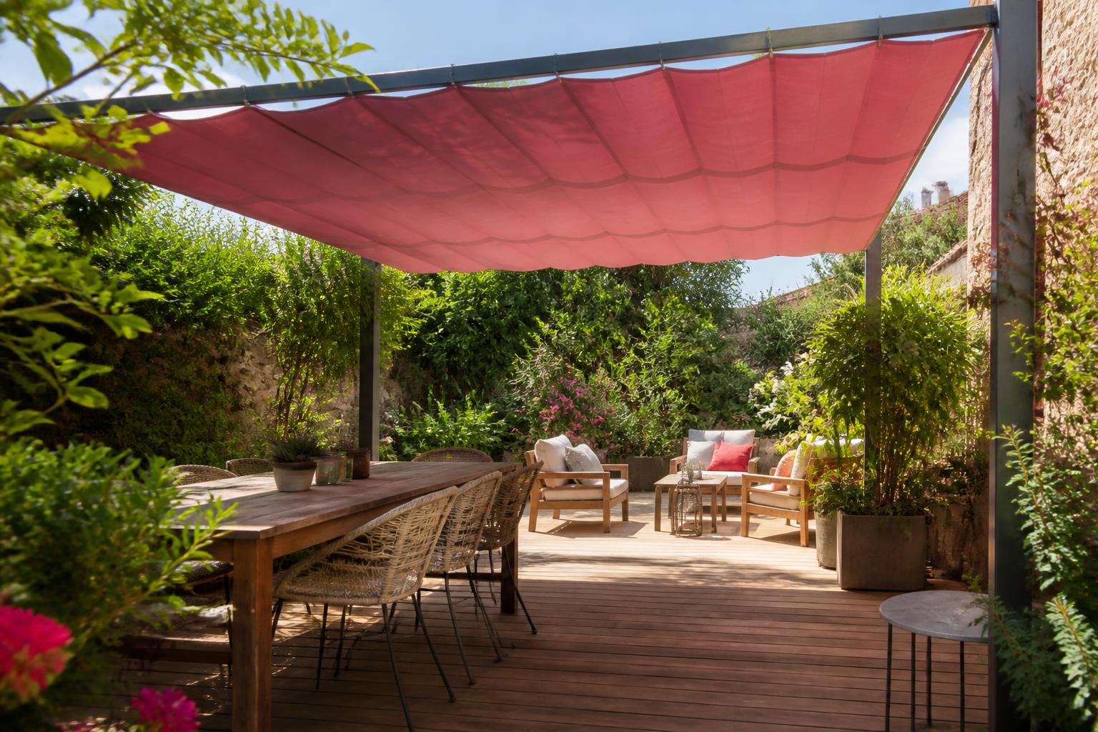 découvrez nos bâches sur mesure pour pergola, alliant protection optimale et design élégant pour votre espace extérieur. profitez de votre jardin en toute saison avec style.