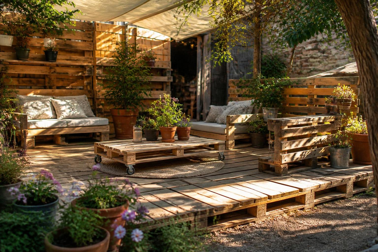 découvrez comment créer une terrasse en palette alliant style et petit budget grâce à nos astuces simples et économiques pour un extérieur tendance et chaleureux.
