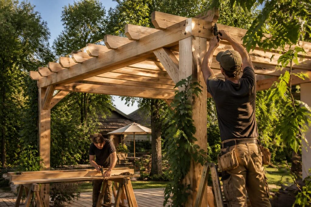 découvrez notre guide complet pour construire une pergola en bois solide et esthétique, et réussissez votre projet durable étape par étape.