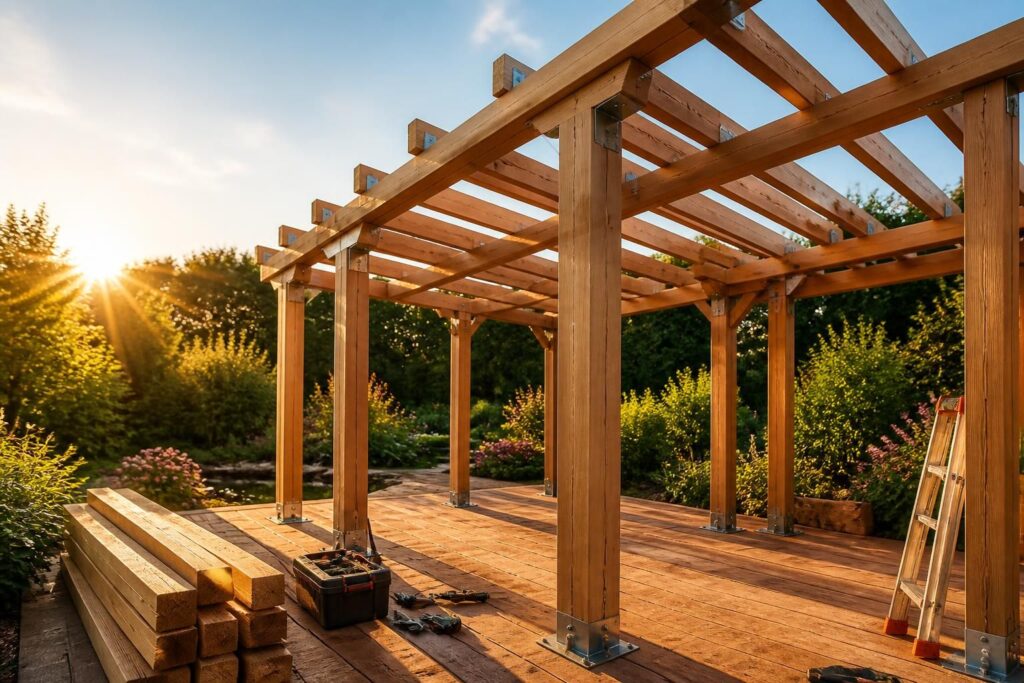 découvrez comment faire une pergola grâce à notre guide complet pour embellir et transformer votre espace extérieur en un véritable havre de paix.