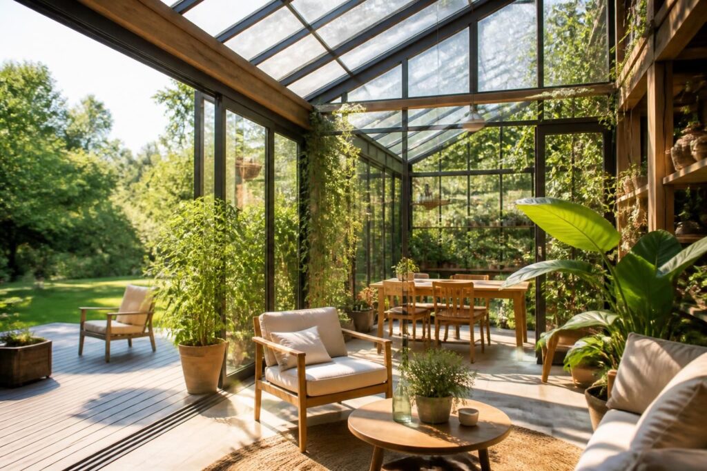 découvrez comment les serres et vérandas peuvent transformer votre maison en un espace lumineux et chaleureux, idéal pour profiter de la nature toute l'année.