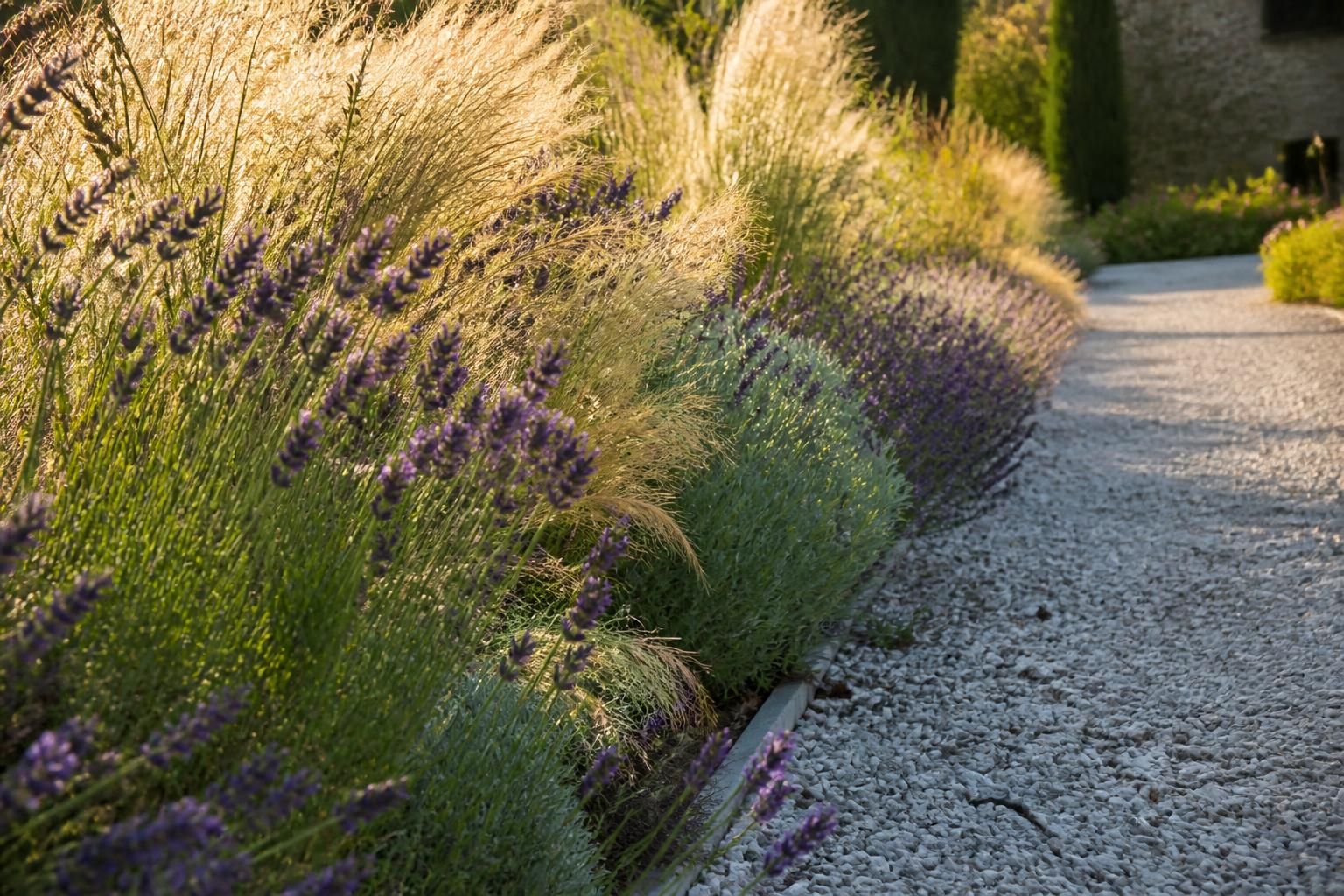 découvrez comment créer une bordure de lavande et graminées, un duo esthétique et facile à entretenir pour embellir votre jardin avec peu d'efforts.