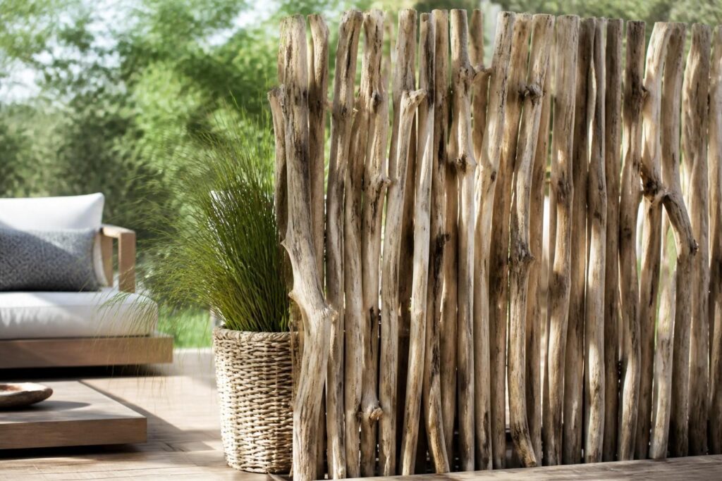 découvrez notre tuto pour réaliser un brise-vue en bois flotté et apporter une touche naturelle et esthétique à votre extérieur.