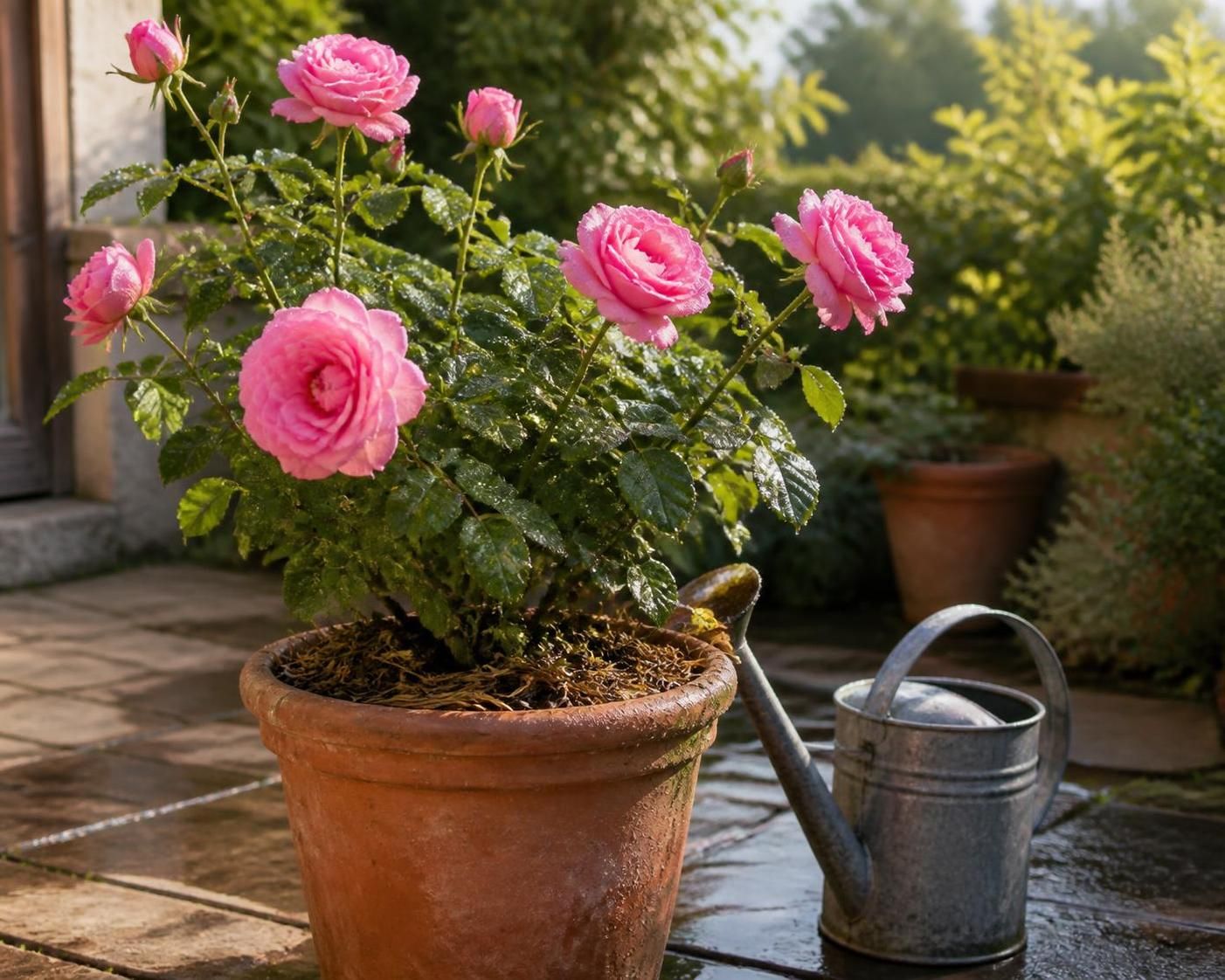 Arroser un rosier en pot : à quelle fréquence selon la saison 2 découvrez comment arroser un rosier en pot en fonction des saisons pour assurer une croissance saine et florissante toute l'année.