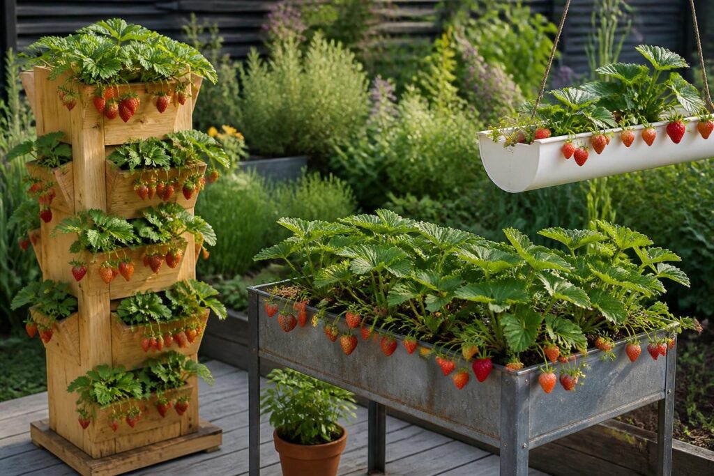 découvrez comment planter des fraisiers en hauteur grâce à des solutions pratiques comme la tour, la jardinière ou la gouttière pour optimiser l'espace et faciliter la culture.