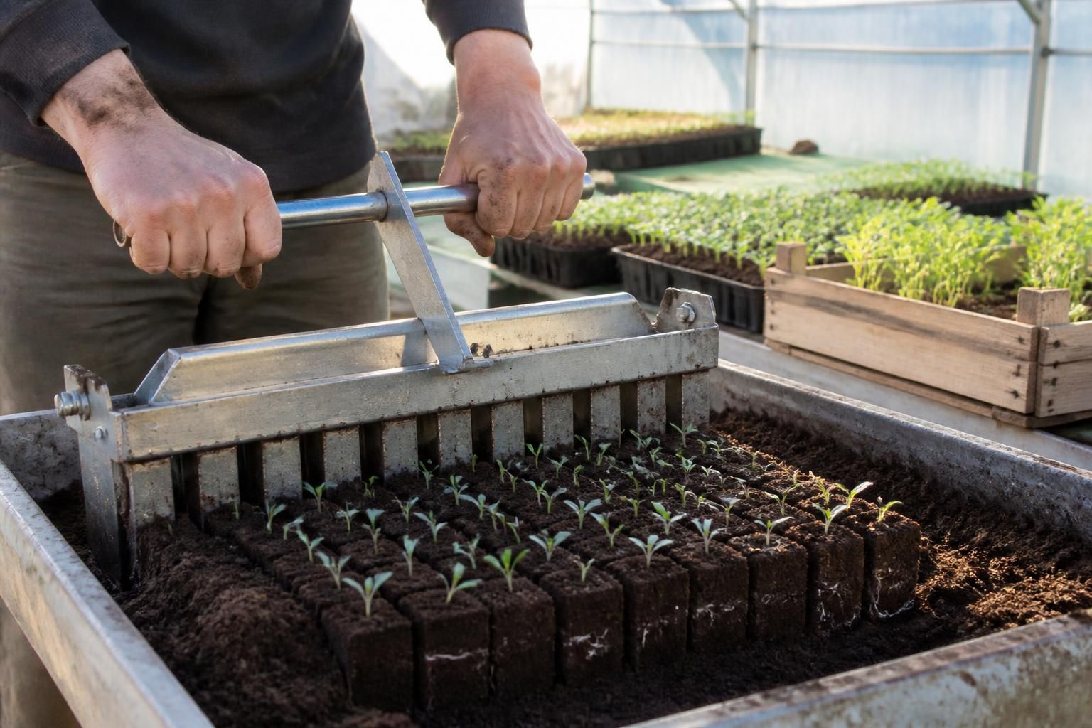 découvrez pourquoi les maraîchers privilégient le presse-motte pour leurs semis : un outil incontournable pour des plantations réussies et un gain de temps assuré.