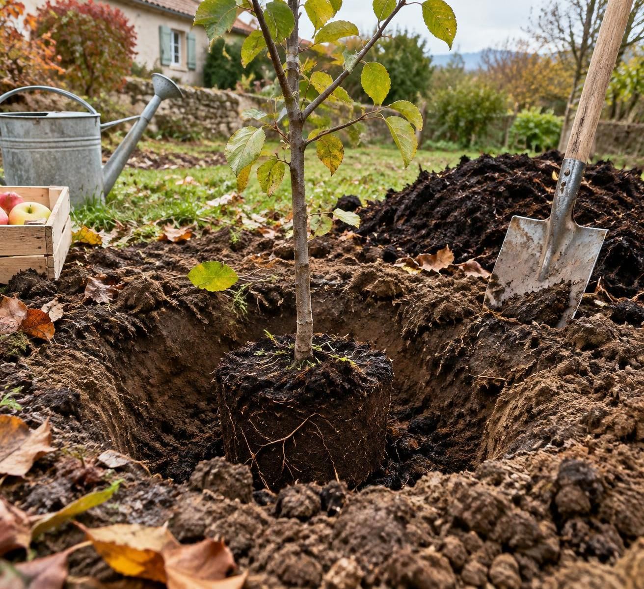 Quel terreau au pied d'un arbre fruitier à la plantation 2 découvrez quel terreau choisir au pied d’un arbre fruitier lors de la plantation pour favoriser son enracinement et sa croissance.